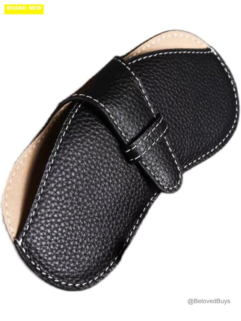 Leather Glasses Case Holder Portable Slim Sunglasses Pouch Soft Eyeglasses